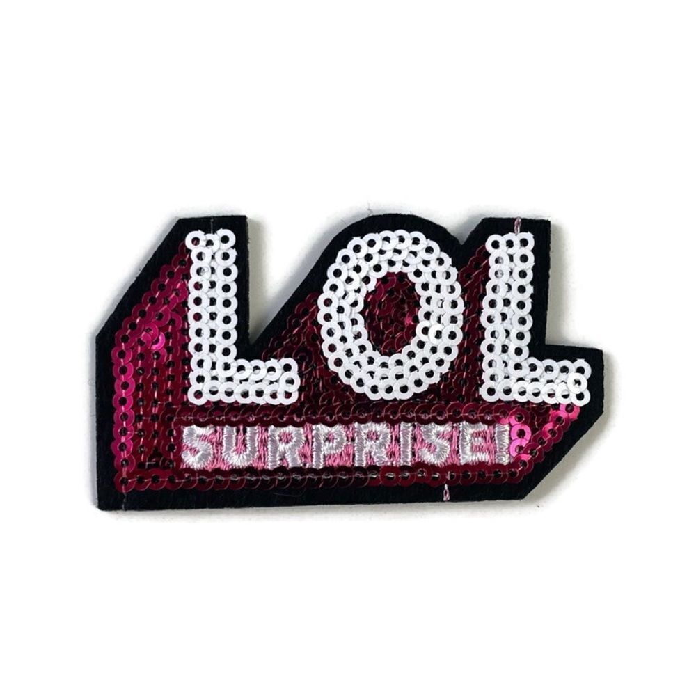 LOL Surprise Sequins Text Patch